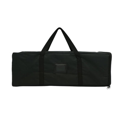 Padded carrying case with handles designed for trade show displays and exhibition equipment