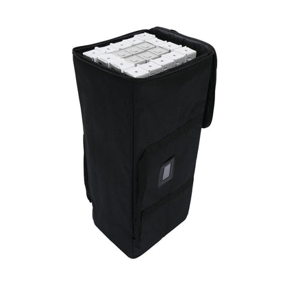 Compact case with modular frame pieces for easy transport and setup at trade shows and exhibitions