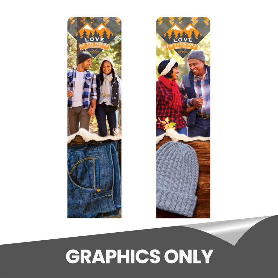 One Choice 2ft Double Sided Fabric Display (Graphic Only) - TradeShowPlus