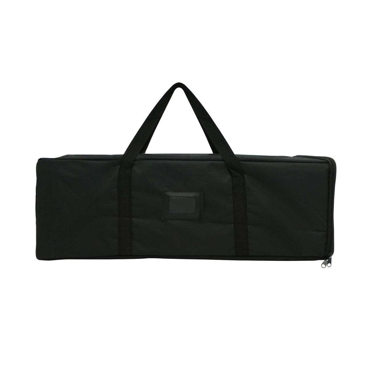Compact carrying case with handles for trade show and exhibition display equipment