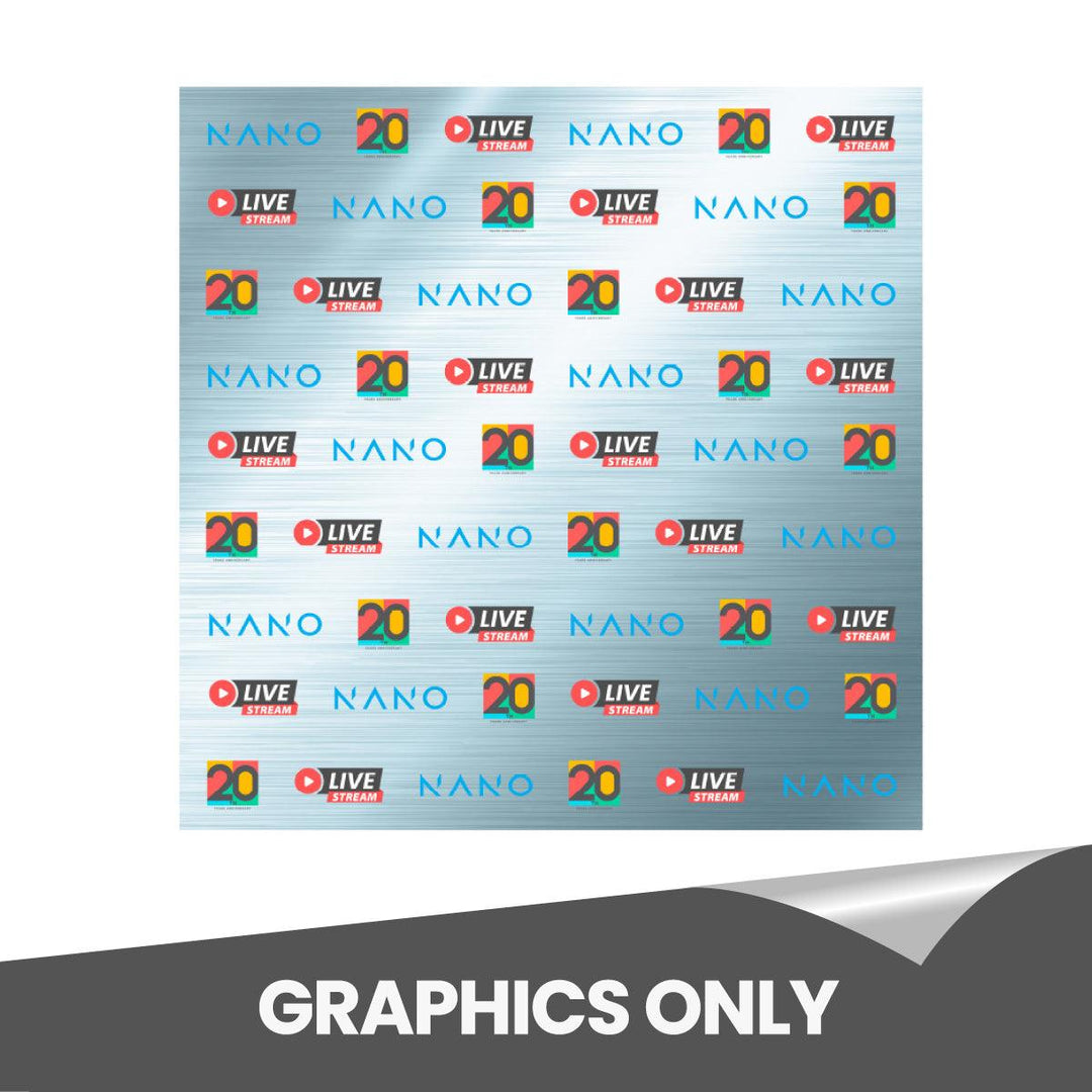 One Choice 8ft Slider Backwall Display (Graphics Only) - TradeShowPlus