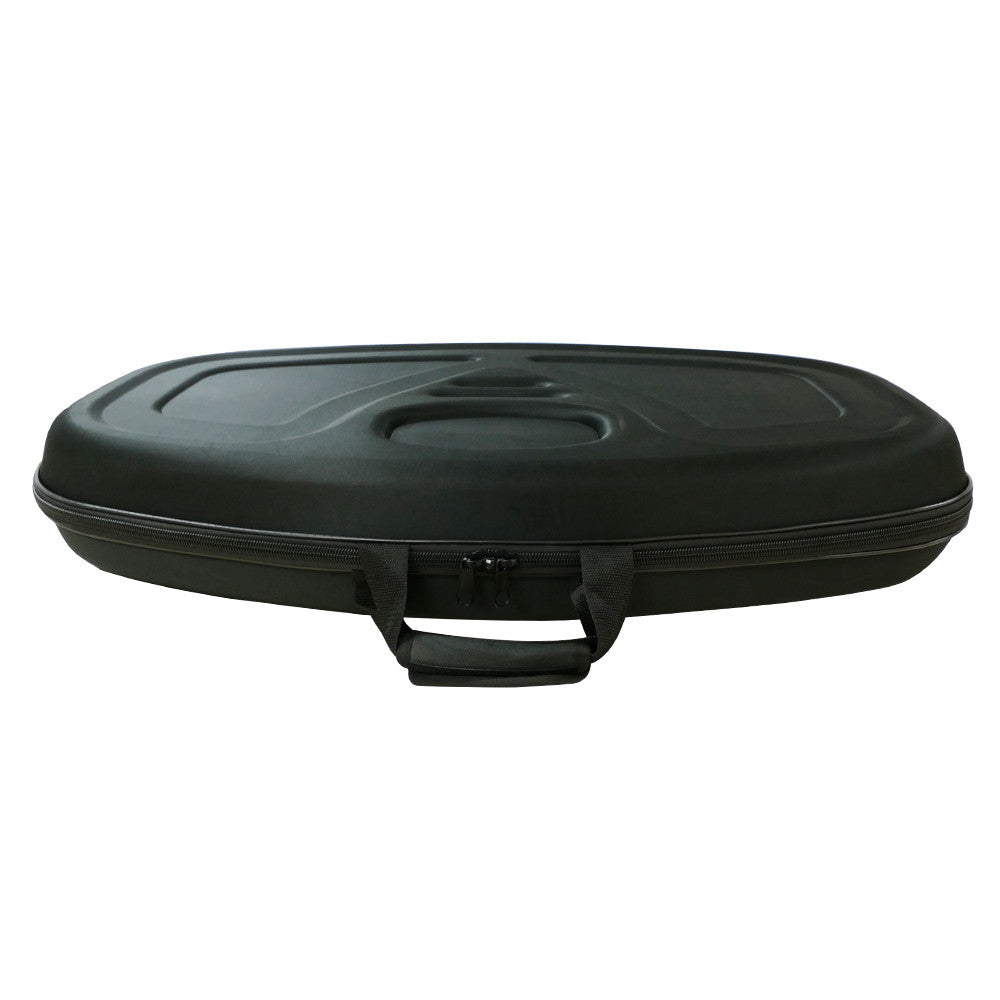 Compact hard case with handle and zipper for protecting trade show and exhibition display counters