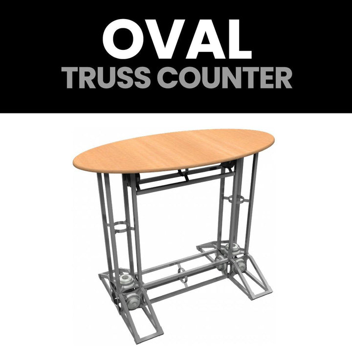 Orbital Oval Truss Counter - TradeShowPlus