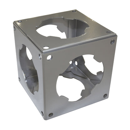 Metal 6-way truss junction connector for trade shows and exhibition event setups