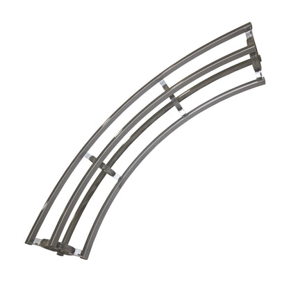 Curved structural truss section ideal for trade show booths and exhibition setups