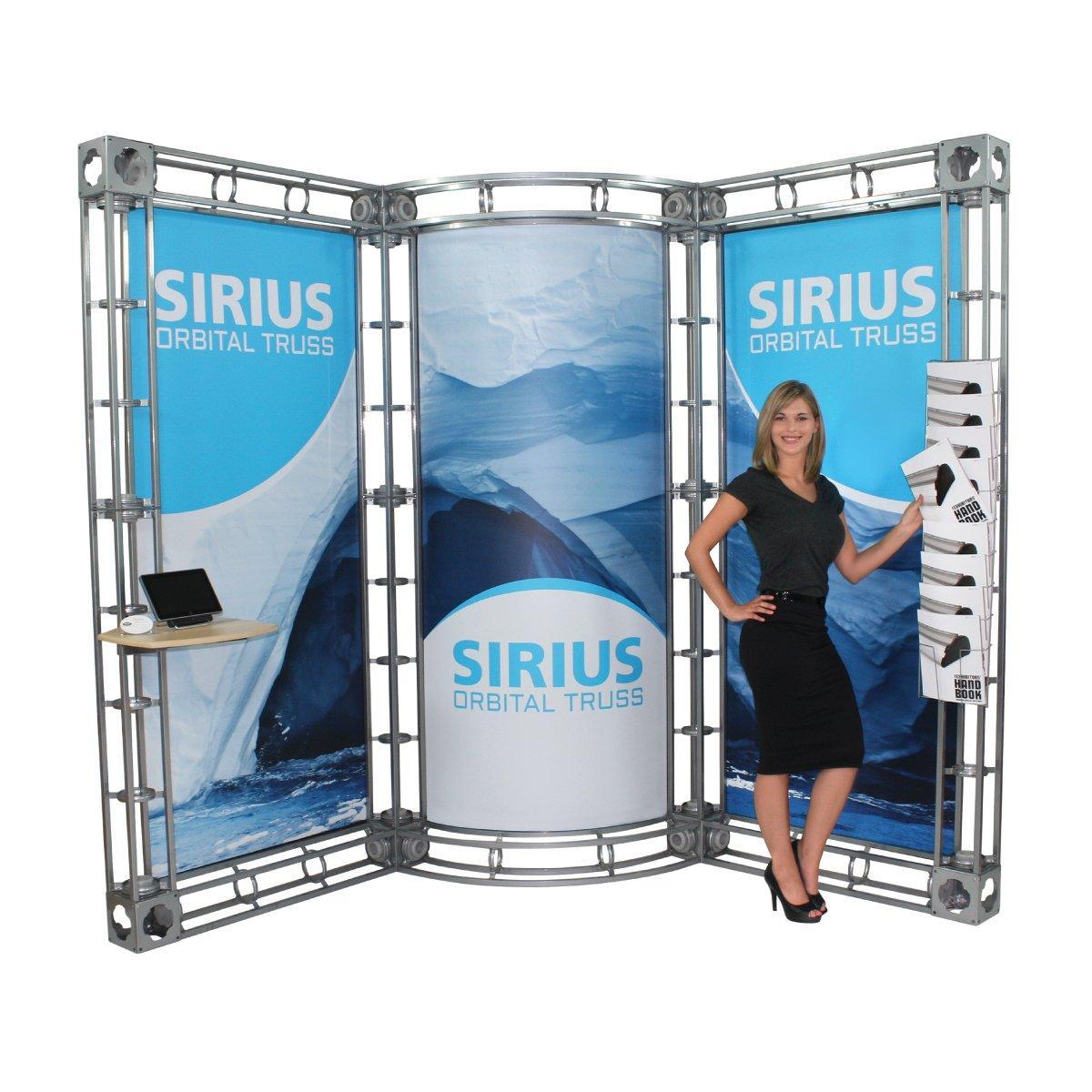 Orbital Truss Literature Rack - TradeShowPlus