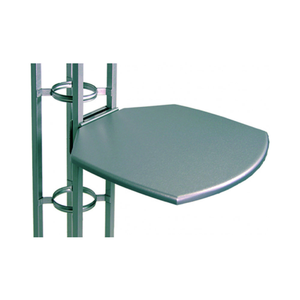 Modular tabletop attached to orbital truss system for trade shows and exhibition displays