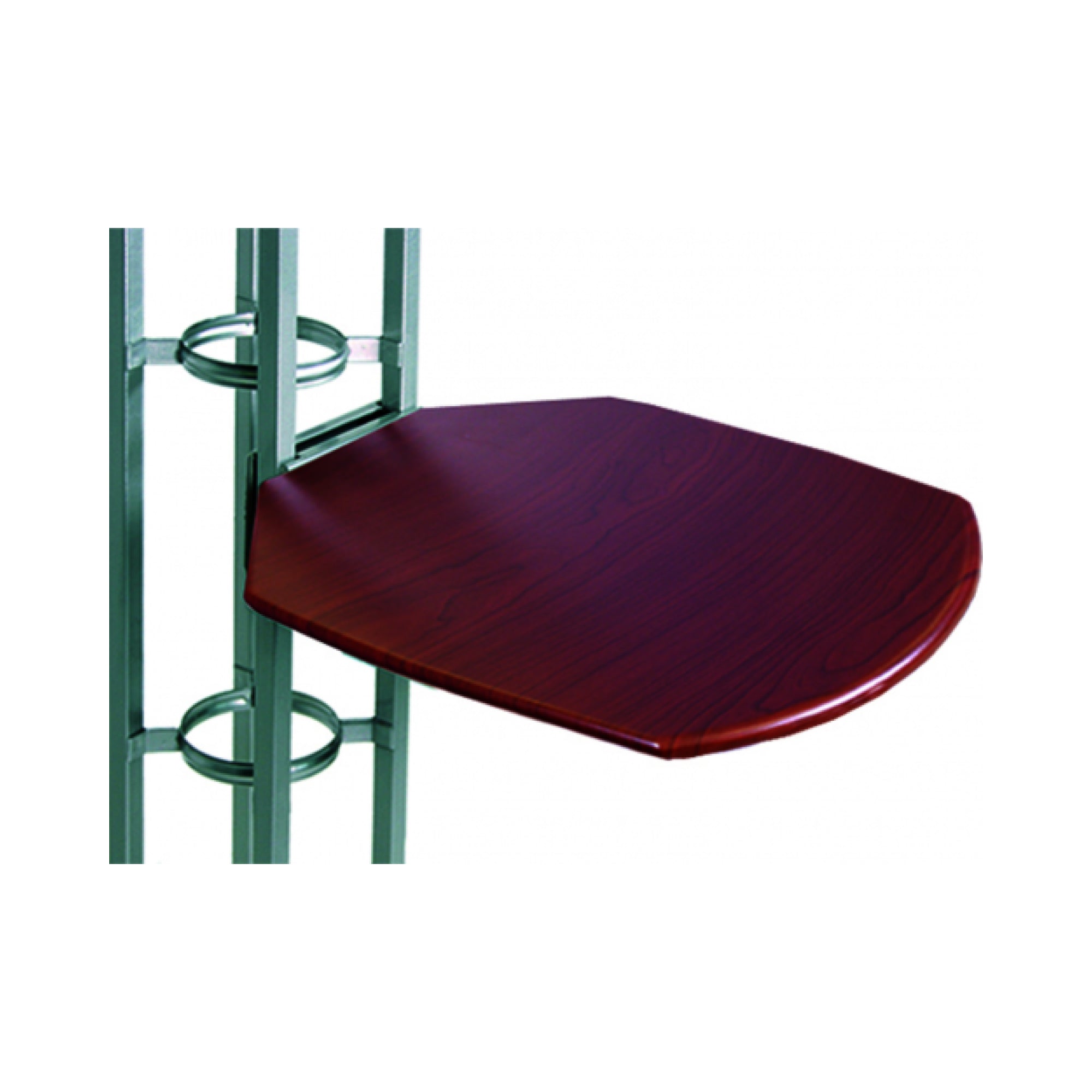 Orbital truss tabletop attachment for trade shows and exhibitions with metal frame support