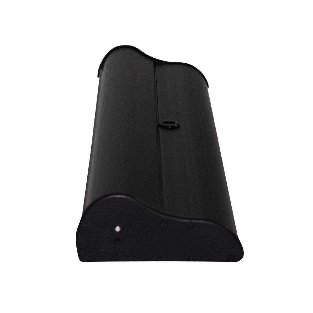 Portable banner stand base designed for trade shows, exhibitions, and special event displays