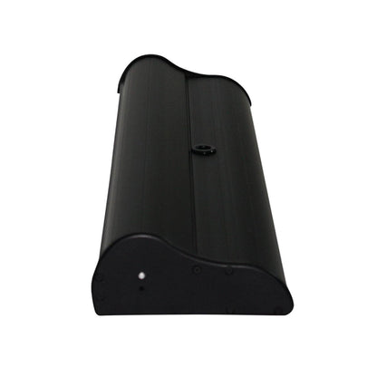 Portable banner stand base designed for trade shows, exhibitions, and special event displays