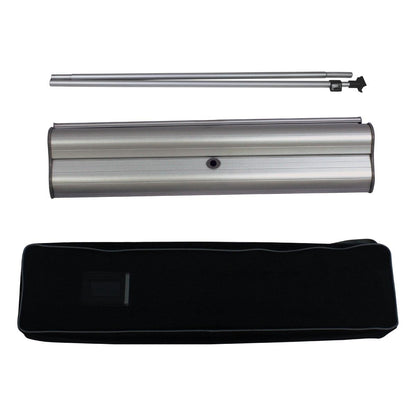 Retractable banner stand components with carry case for trade shows and exhibitions