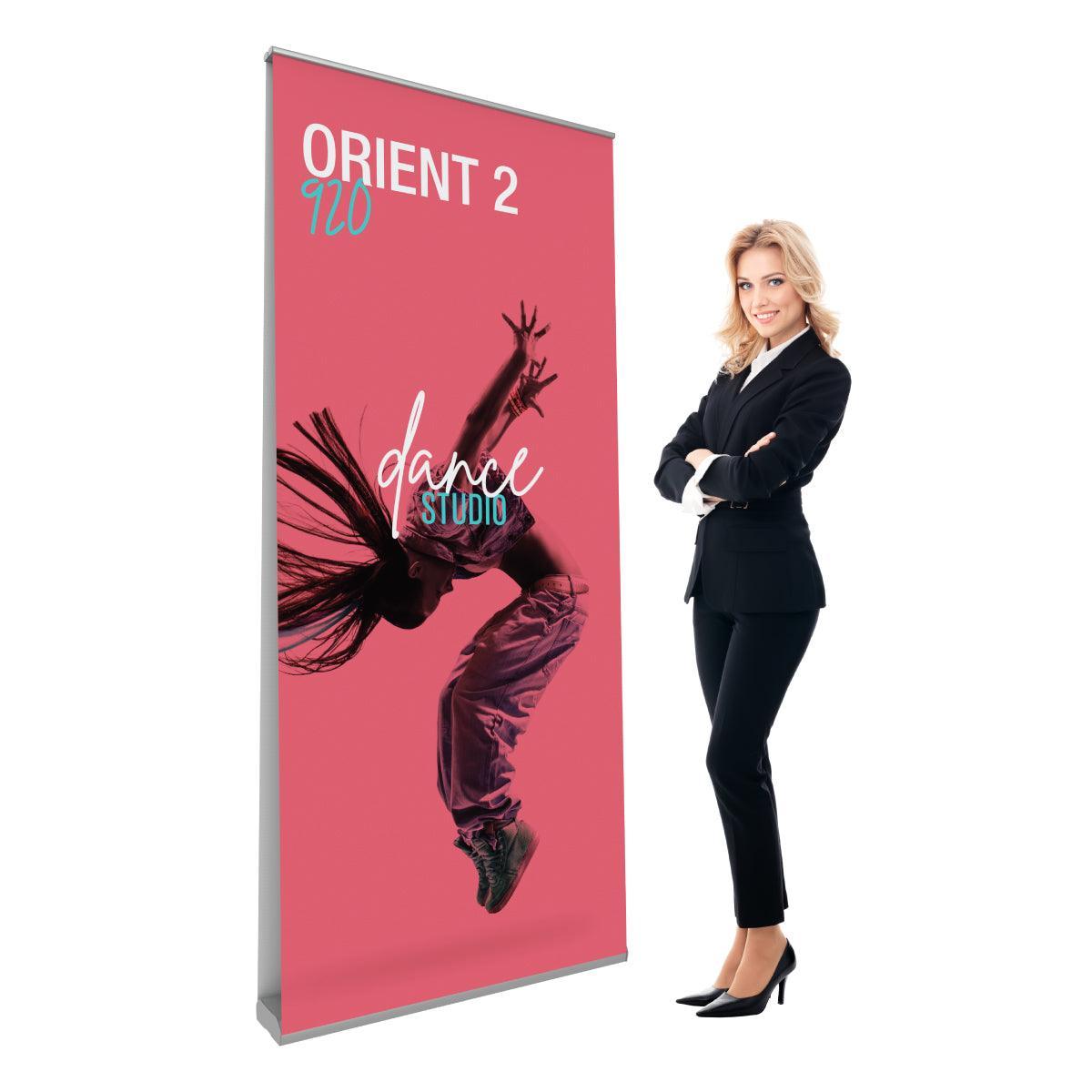 Orient 920 Double Sided Banner Stand - TradeShowPlus