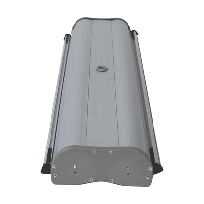 Retractable double-sided banner stand base for trade shows and exhibitions