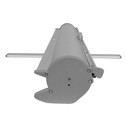 Compact retractable banner stand base for trade show and exhibition displays