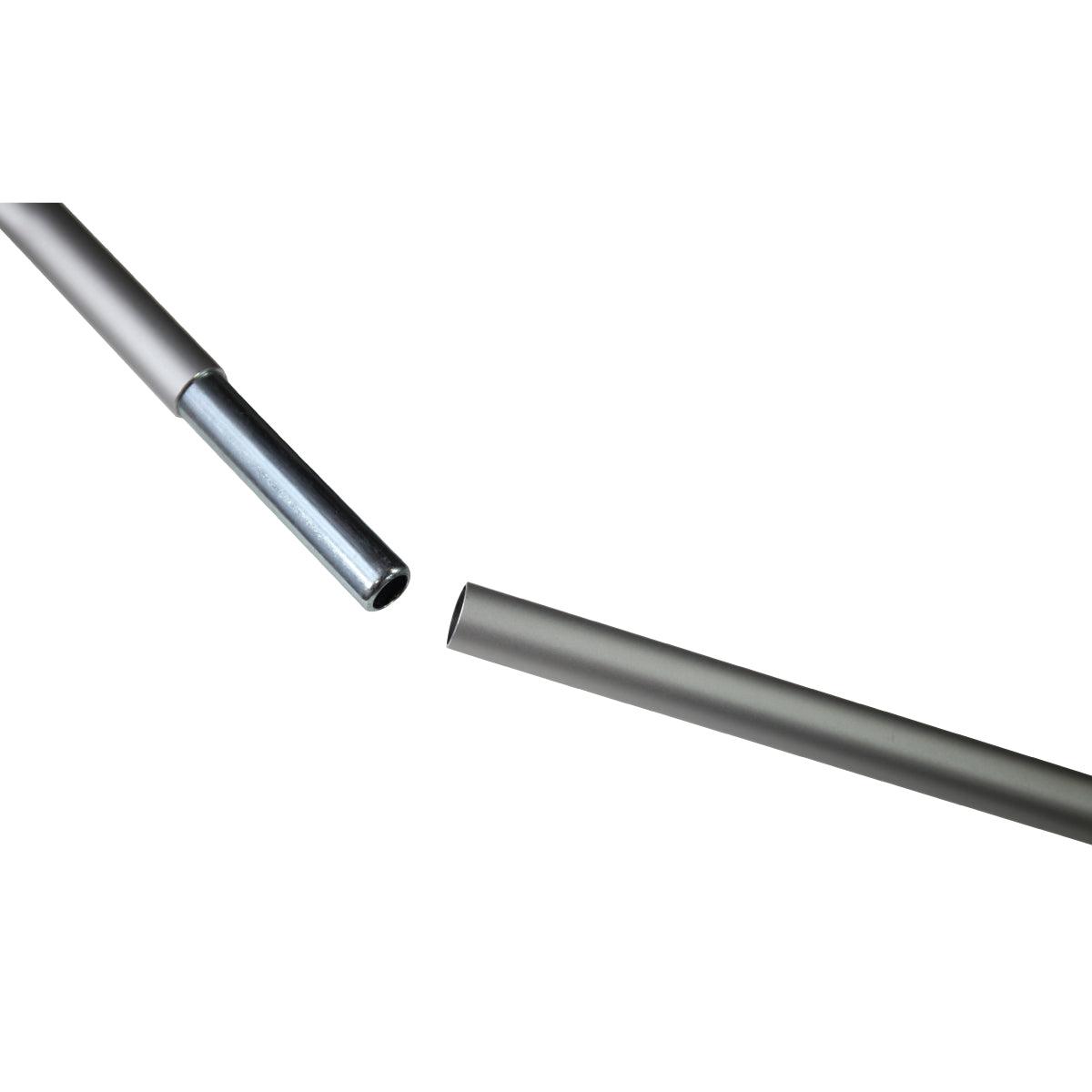 Metal rods connector for trade show banner stand assembly at exhibitions and special events