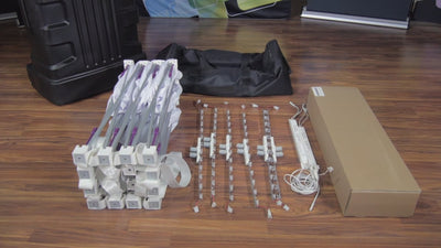 Hopup 5ft Backlit Straight Tabletop Tension Fabric Display