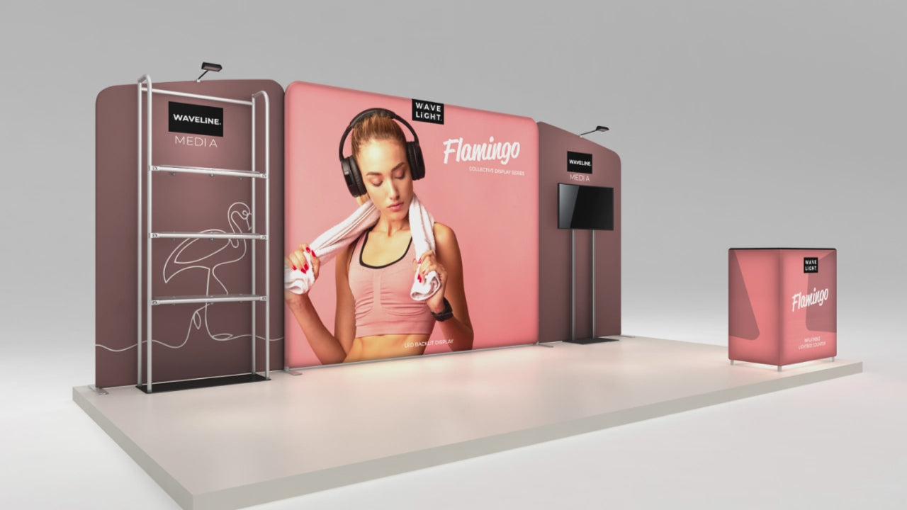Waveline Flamingo 10x20 Inline Display