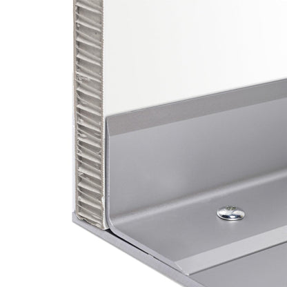 Close-up of rigid sign panel base with screw detail for trade shows and exhibitions