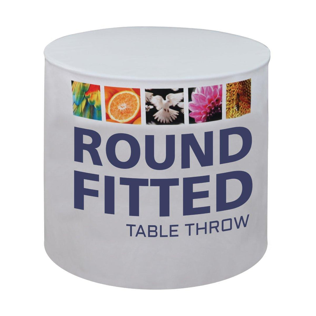 Round Fitted Table Throws - TradeShowPlus