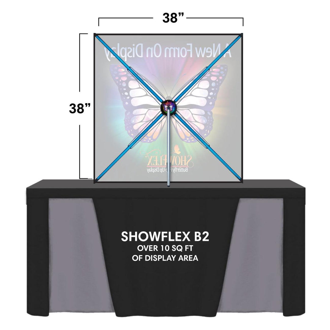 ShowFlex B2 Tabletop Display (38"w x 38"h) - TradeShowPlus