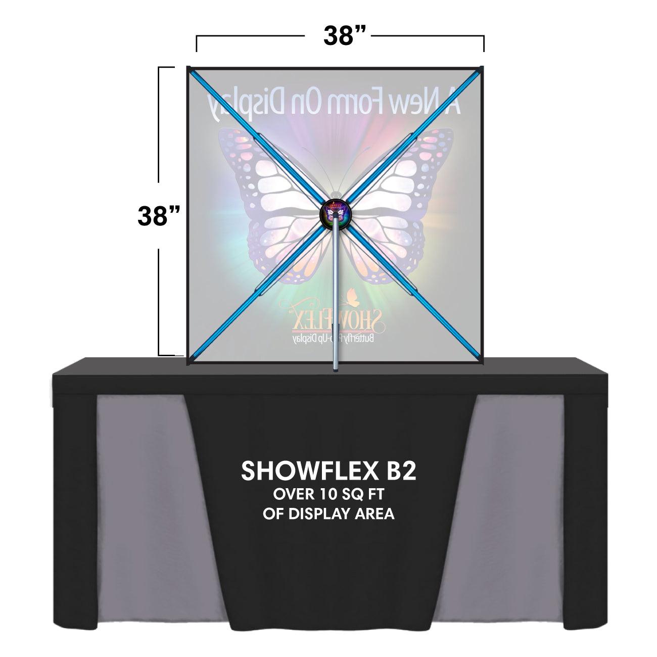 ShowFlex B2 Tabletop Display (38"w x 38"h) - TradeShowPlus