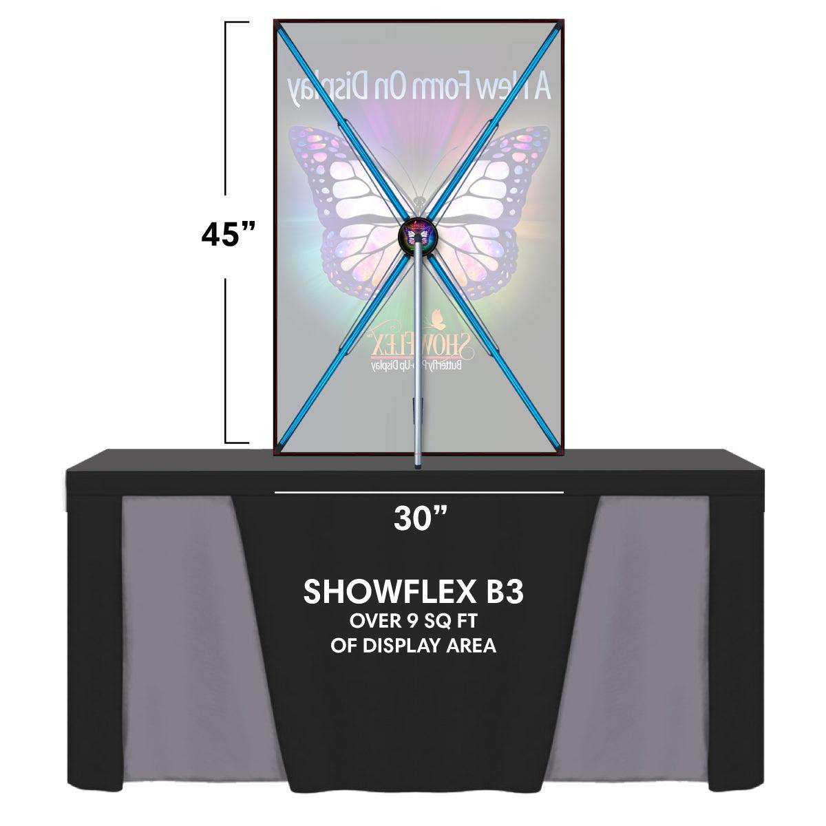 ShowFlex B3 Tabletop Display (30"w x 45"h) - TradeShowPlus