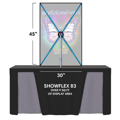 ShowFlex B3 Tabletop Display (30"w x 45"h) - TradeShowPlus