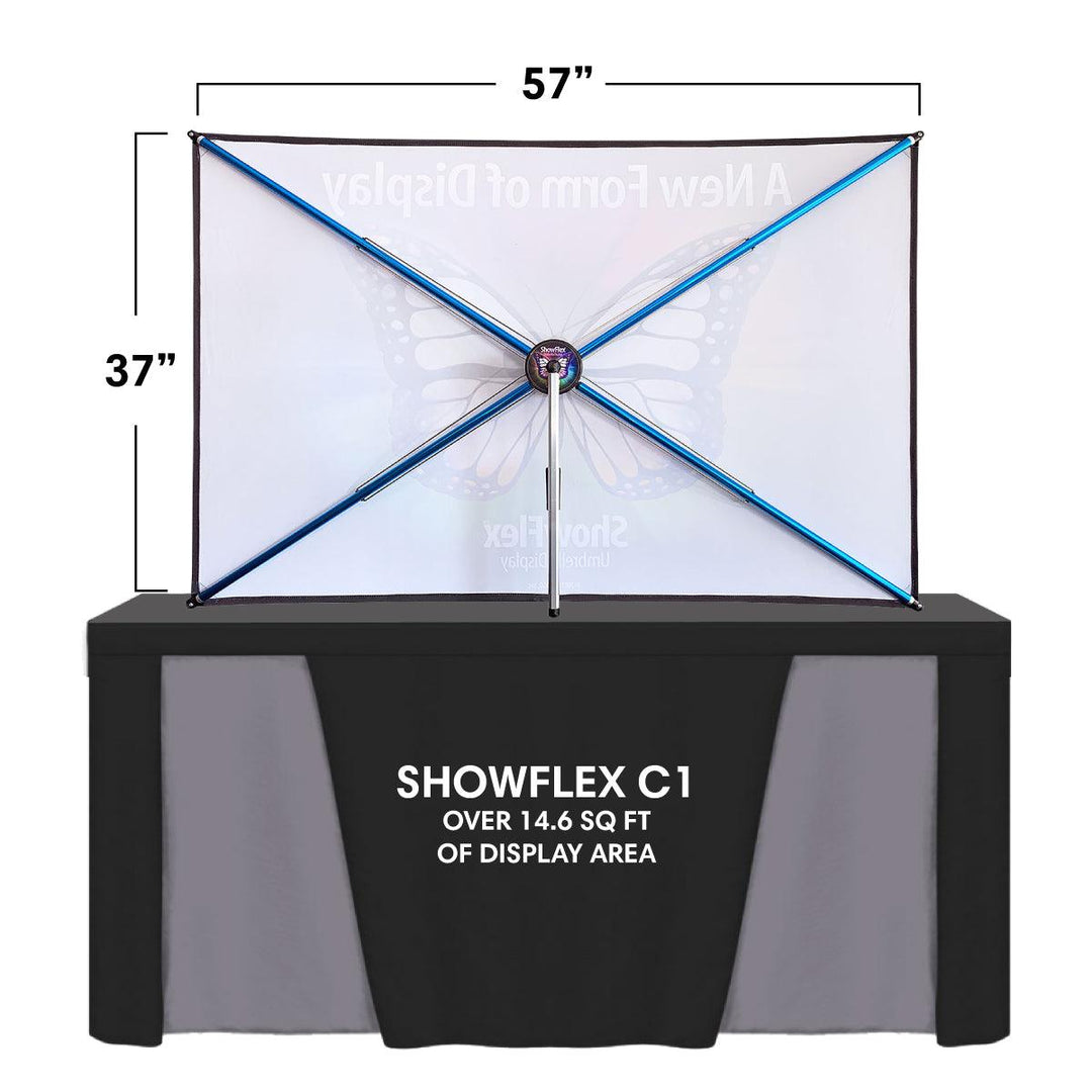 ShowFlex C1 Tabletop Display (57"w x 38"h) - TradeShowPlus