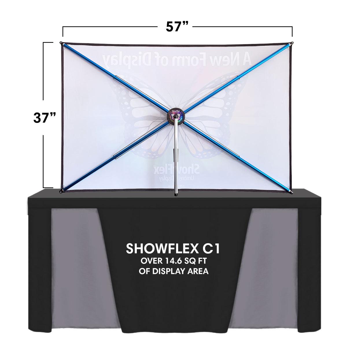 ShowFlex C1 Tabletop Display (57"w x 38"h) - TradeShowPlus