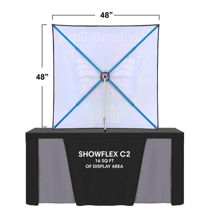 ShowFlex C2 Tabletop Display (48"w x 48"h) - TradeShowPlus