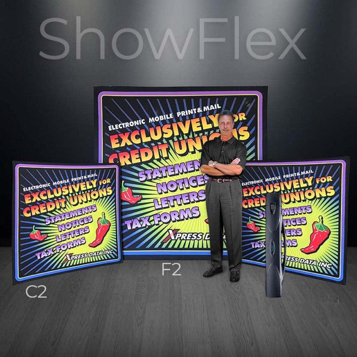 ShowFlex C2 Tabletop Display (48"w x 48"h) - TradeShowPlus
