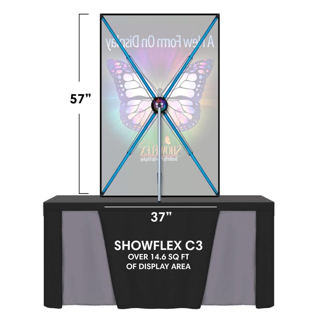 ShowFlex C3 Tabletop Display (37"w x 57"h) - TradeShowPlus