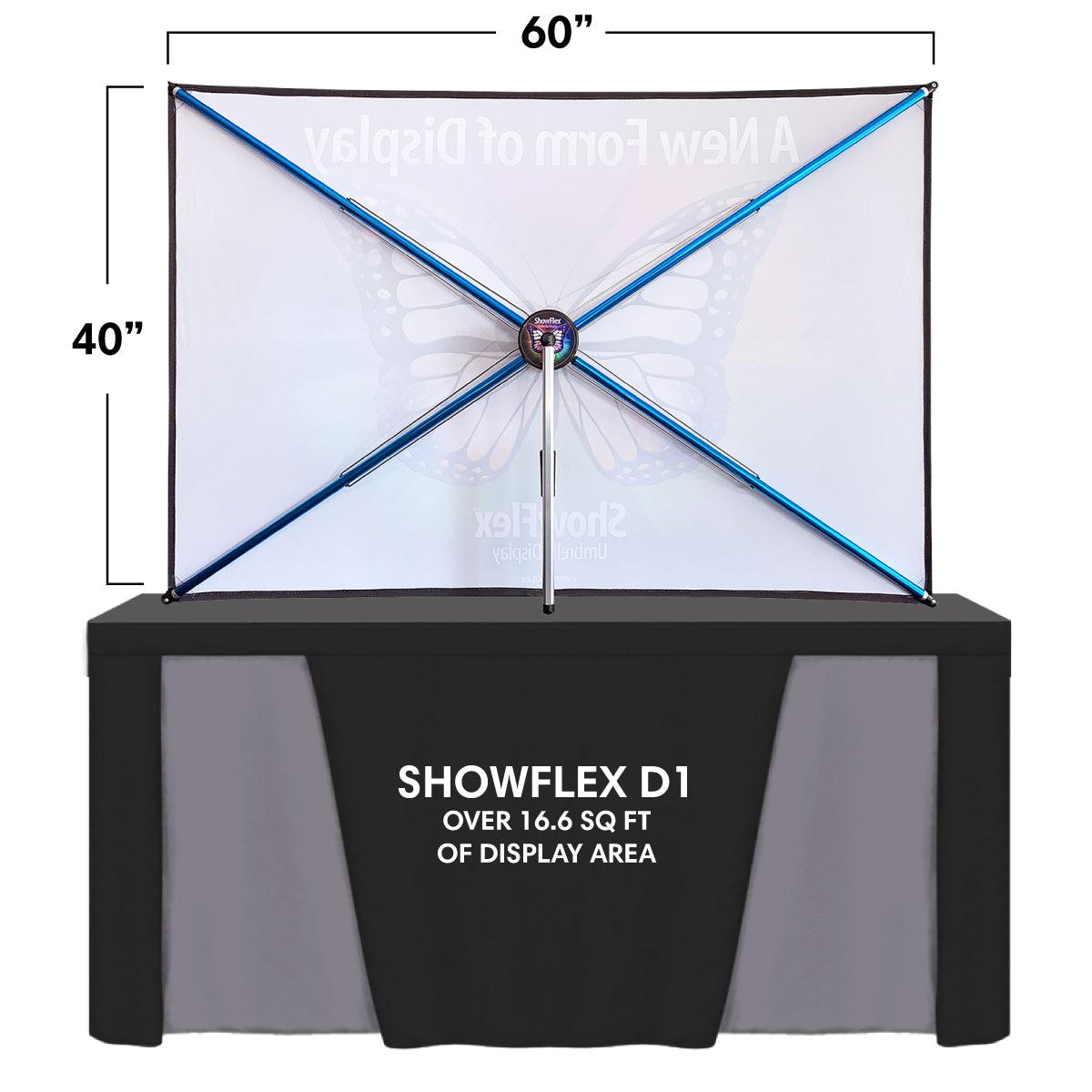 ShowFlex D1 Tabletop Display (60"w x 40"h) - TradeShowPlus