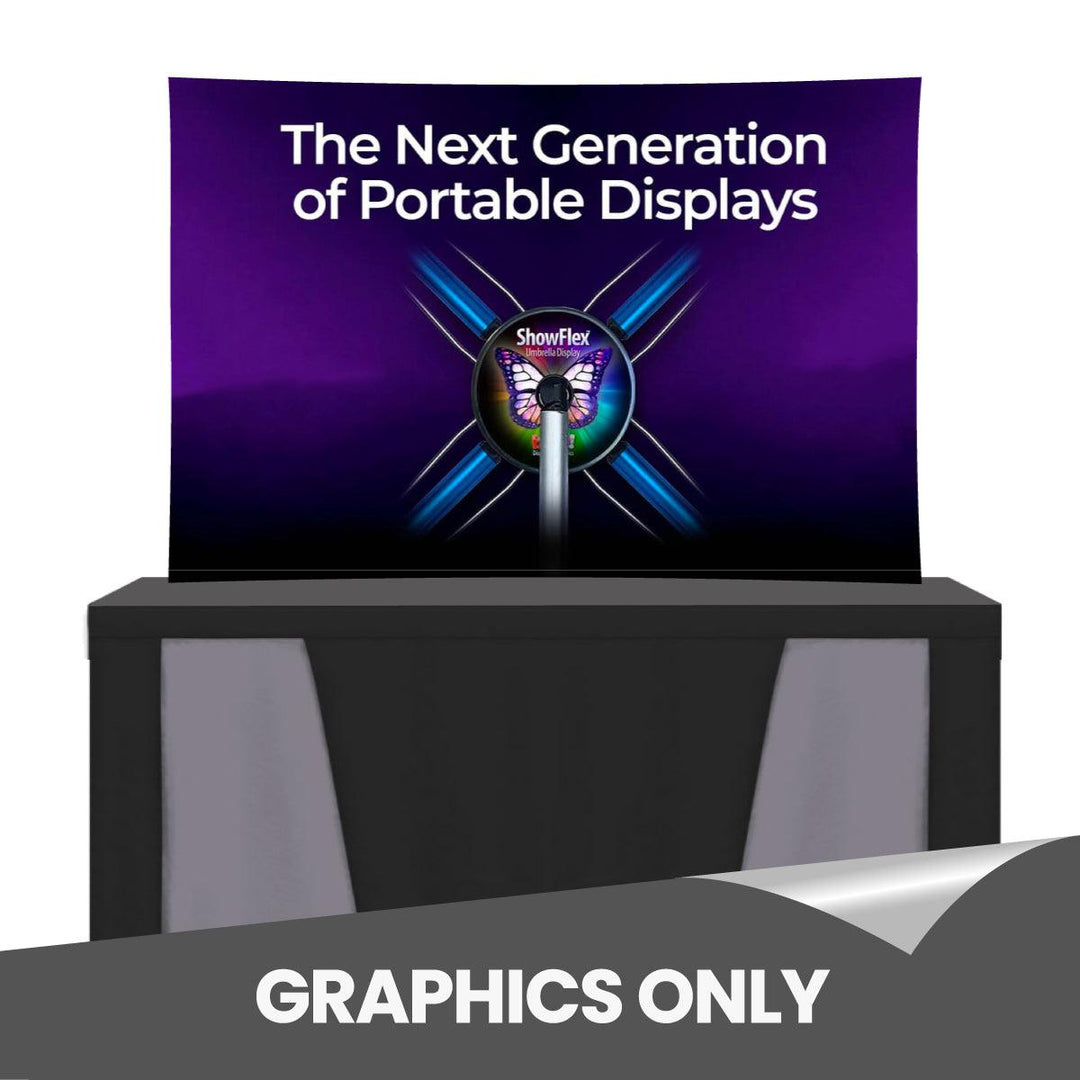ShowFlex D1 Tabletop Display (Graphic Only) - TradeShowPlus