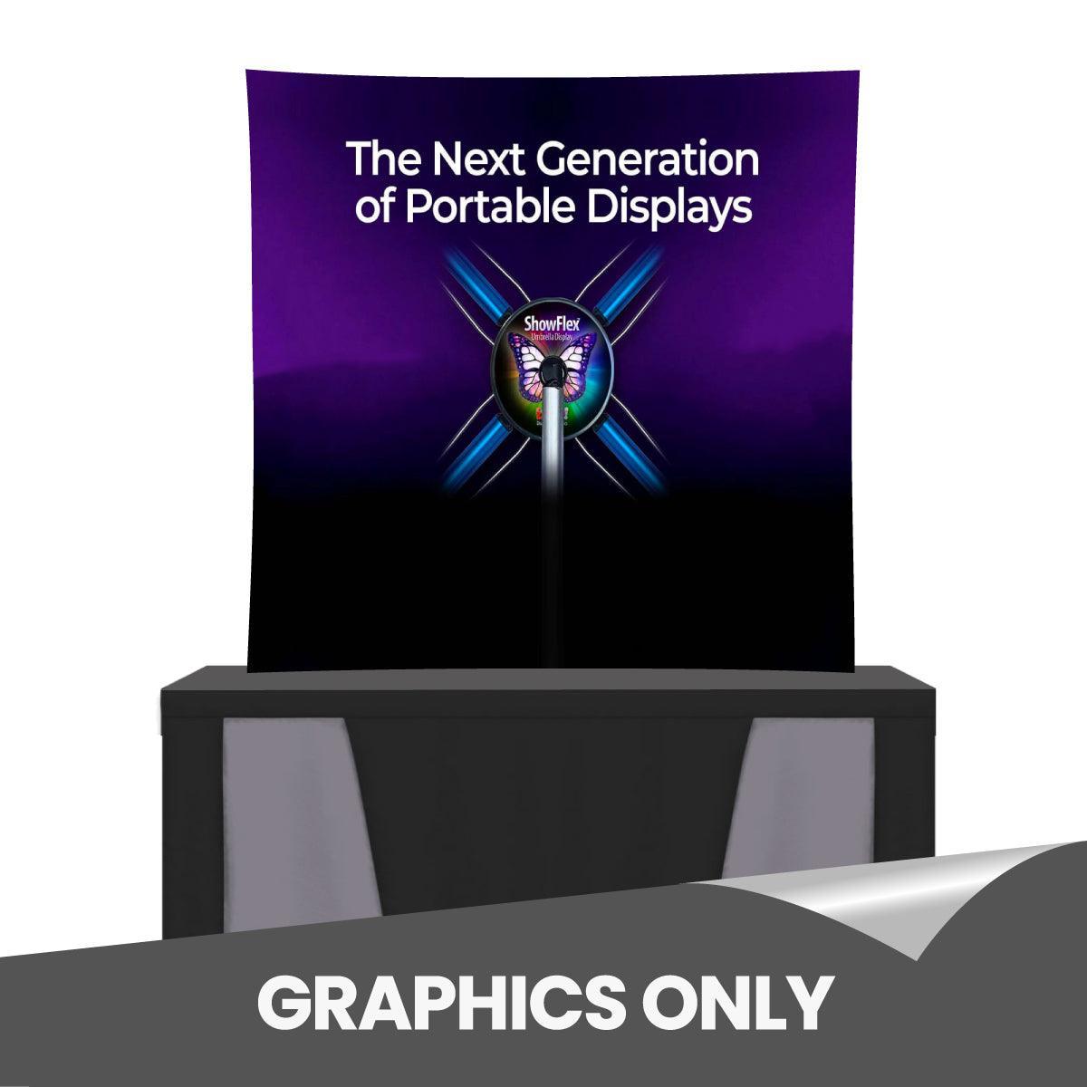 ShowFlex D2 Tabletop Display (Graphic Only) - TradeShowPlus