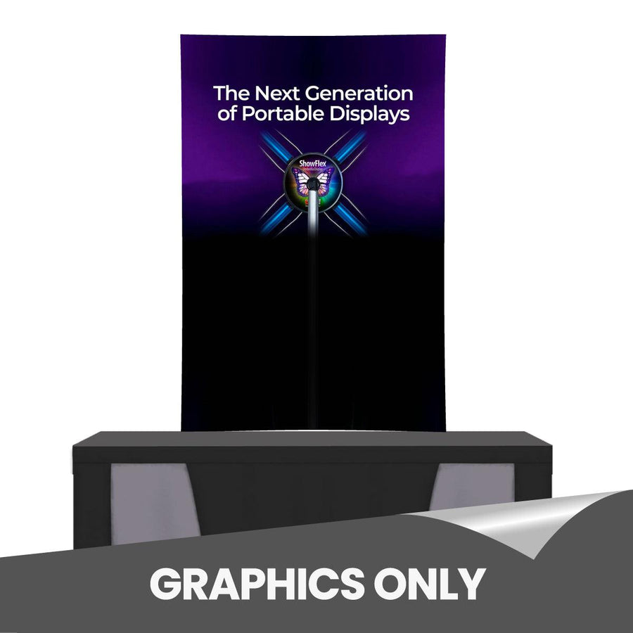 ShowFlex D3 Tabletop Display (Graphic Only) - TradeShowPlus
