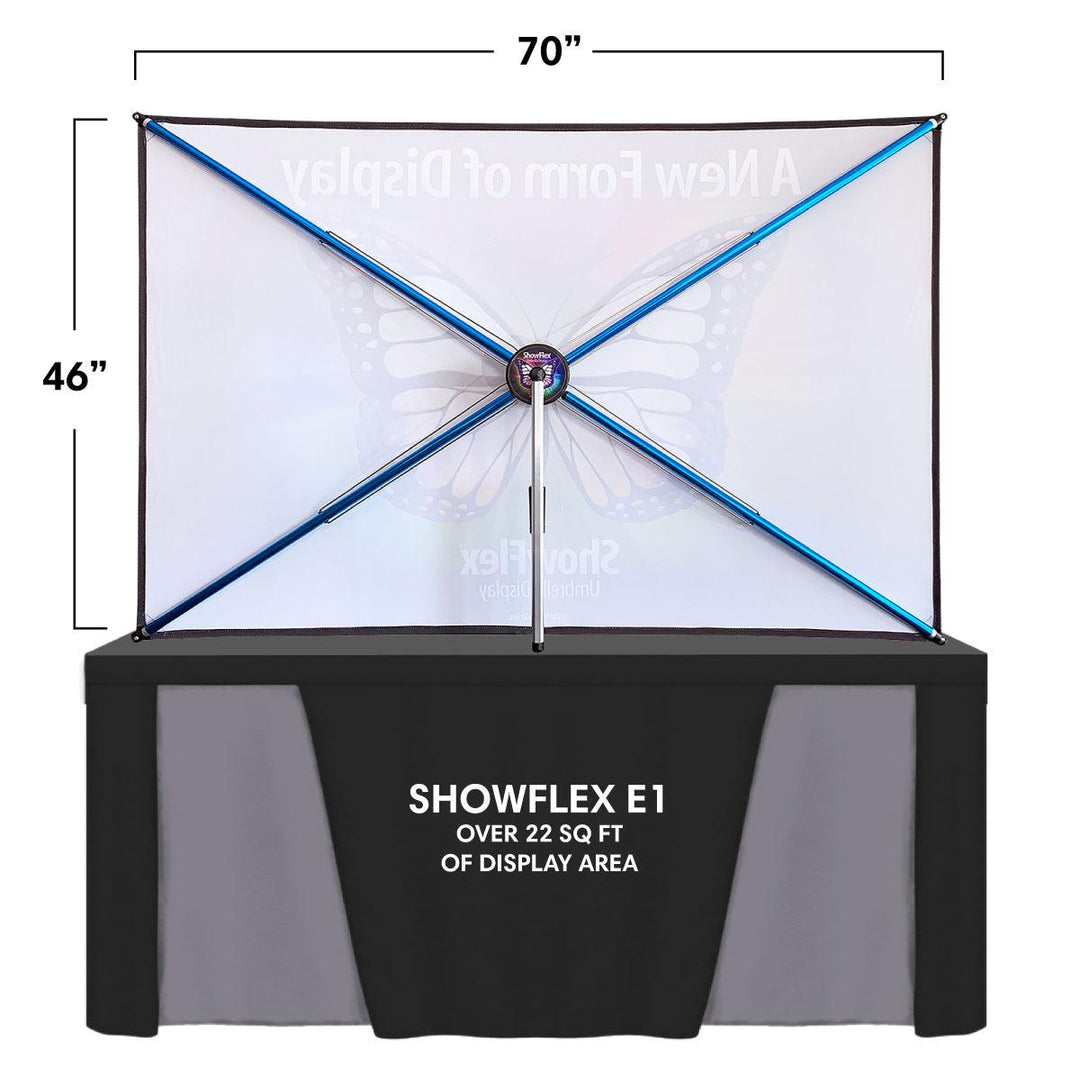 ShowFlex E1 Tabletop Display (70"w x 46"h) - TradeShowPlus