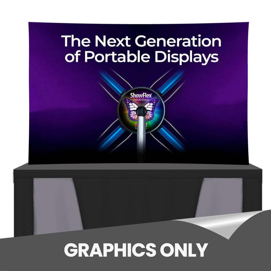 ShowFlex E1 Tabletop Display (Graphic Only) - TradeShowPlus