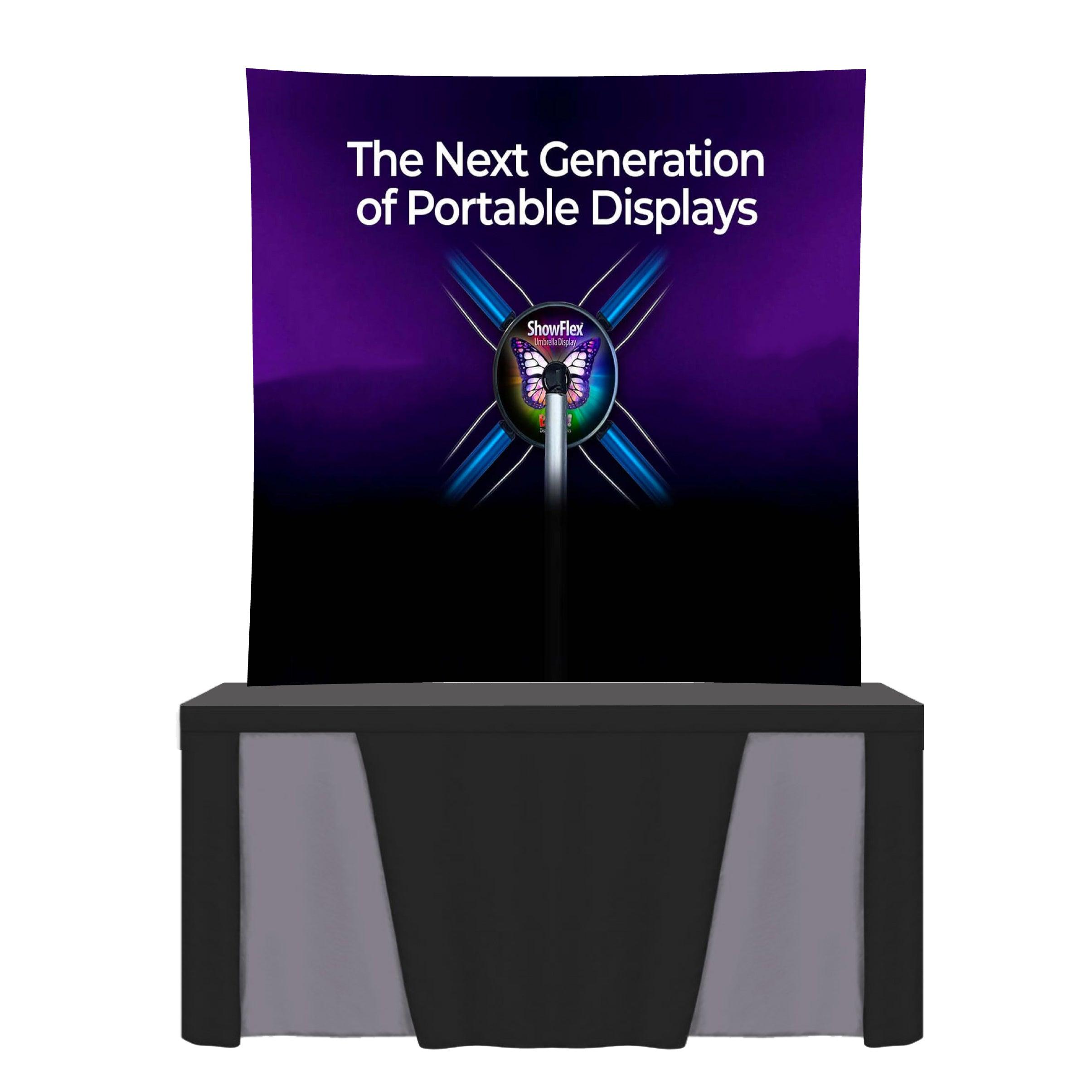 ShowFlex E2 Tabletop Display (60"w x 60"h) - TradeShowPlus