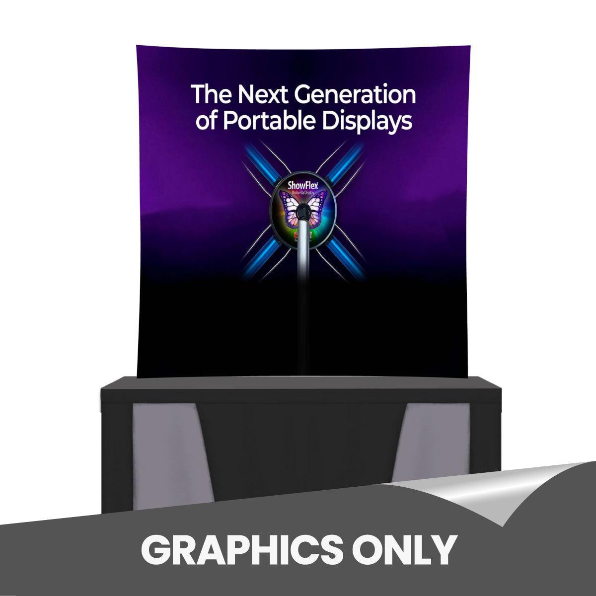 ShowFlex E2 Tabletop Display (Graphic Only) - TradeShowPlus