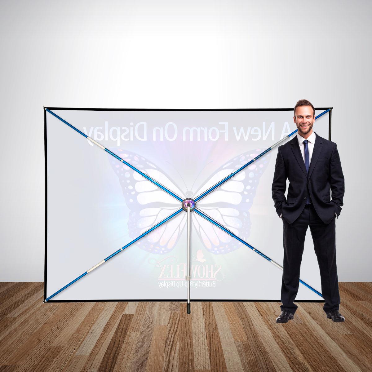 ShowFlex F1 Freestanding Display (107"w x 72"h) - TradeShowPlus