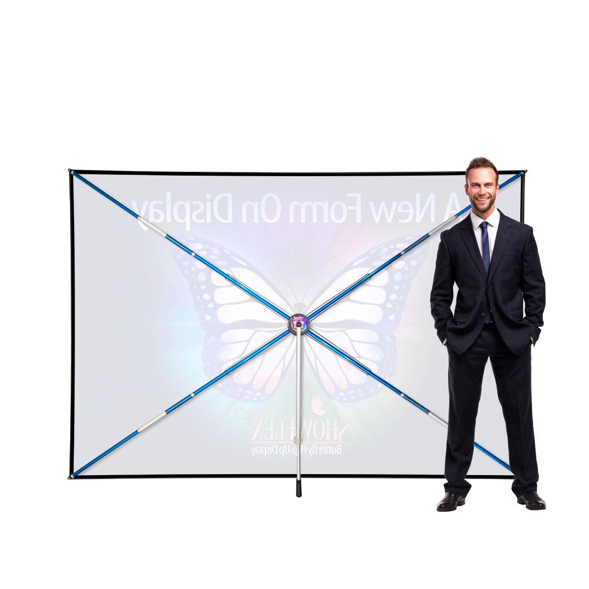 ShowFlex F1 Freestanding Display (107"w x 72"h) - TradeShowPlus