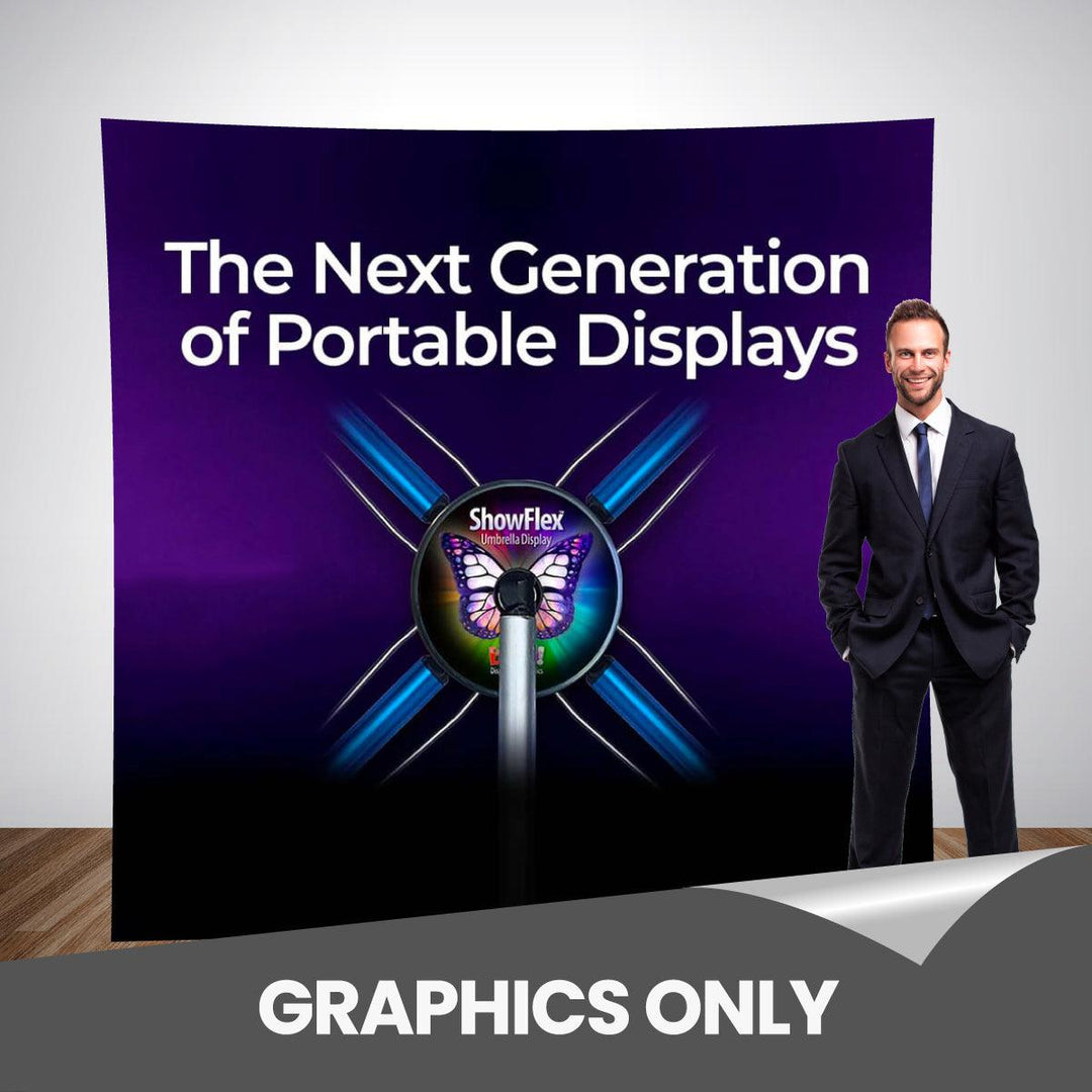 ShowFlex F2 Freestanding Display (Graphic Only) - TradeShowPlus