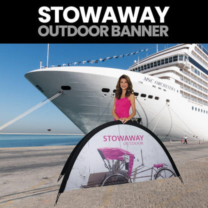 Stowaway Outdoor Banner Display - TradeShowPlus