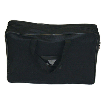 Portable soft case with handles for safely transporting trade show and exhibition table throws