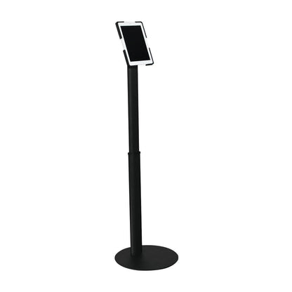 Adjustable tablet holder stand ideal for trade shows, exhibitions, and special event displays