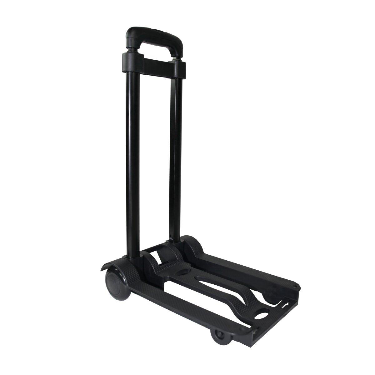 Lightweight folding trolley dolly with telescopic handle for trade shows and exhibitions