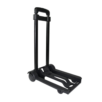 Lightweight folding trolley dolly with telescopic handle for trade shows and exhibitions