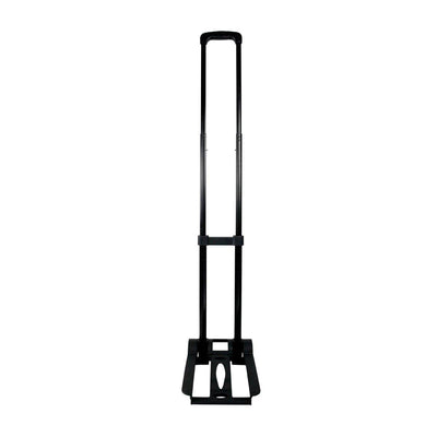 Collapsible trolley handle frame designed for trade show and exhibition equipment carts