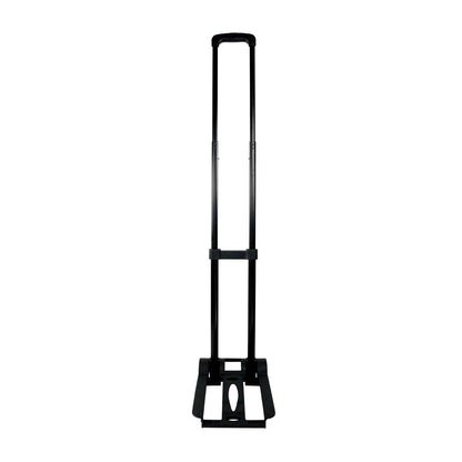 Collapsible trolley handle frame designed for trade show and exhibition equipment carts